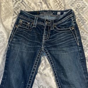 Bootcut Miss me jeans!  Size 12 for juniors, low rise.